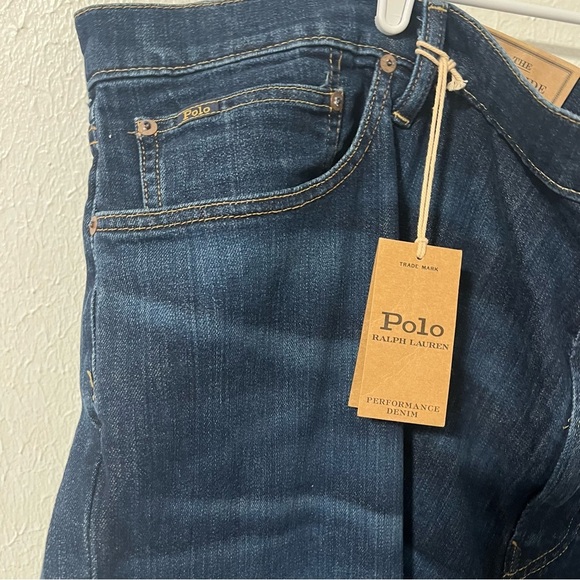 Polo Ralph Lauren The Parkside Active Taper Men's Jeans Size 54Bx34 Coolmax NWT - Picture 2 of 13